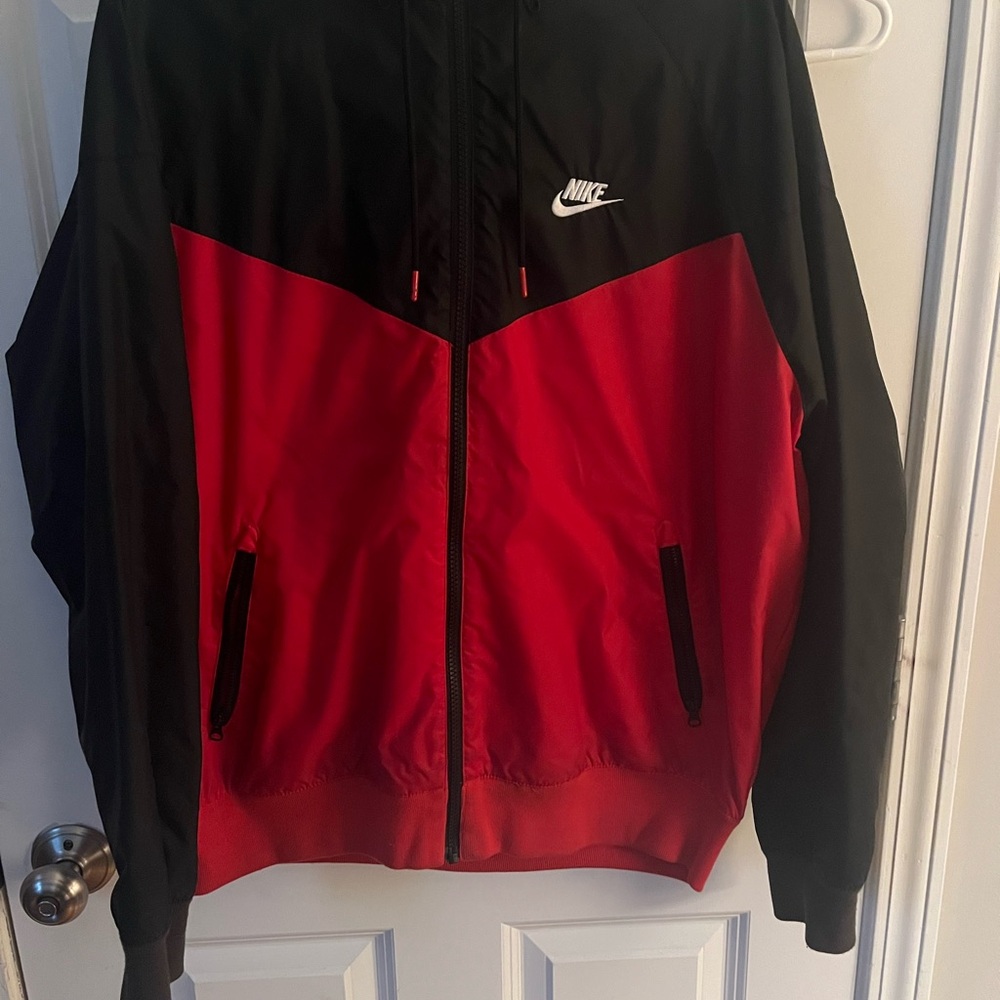 Nike Men's Black and Red Jacket